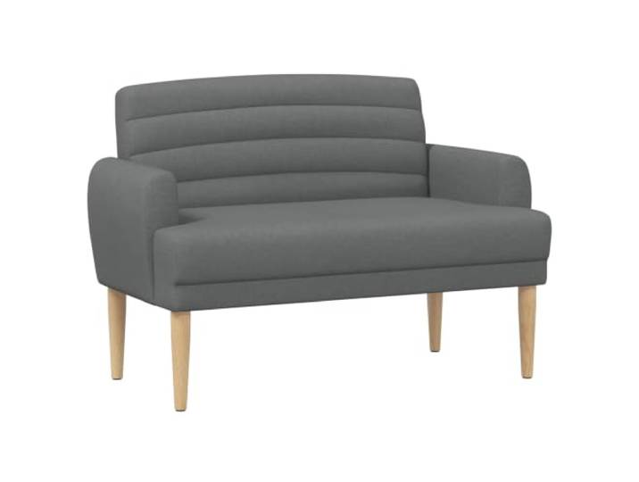 HBBMGYD Love Seat Sofa, gepolstert, dunkelgrau, Stoff Samt Polyestersamt, gepolstert, abnehmbarer Sitz, Gummibaum, Verwendung im Innenbereich