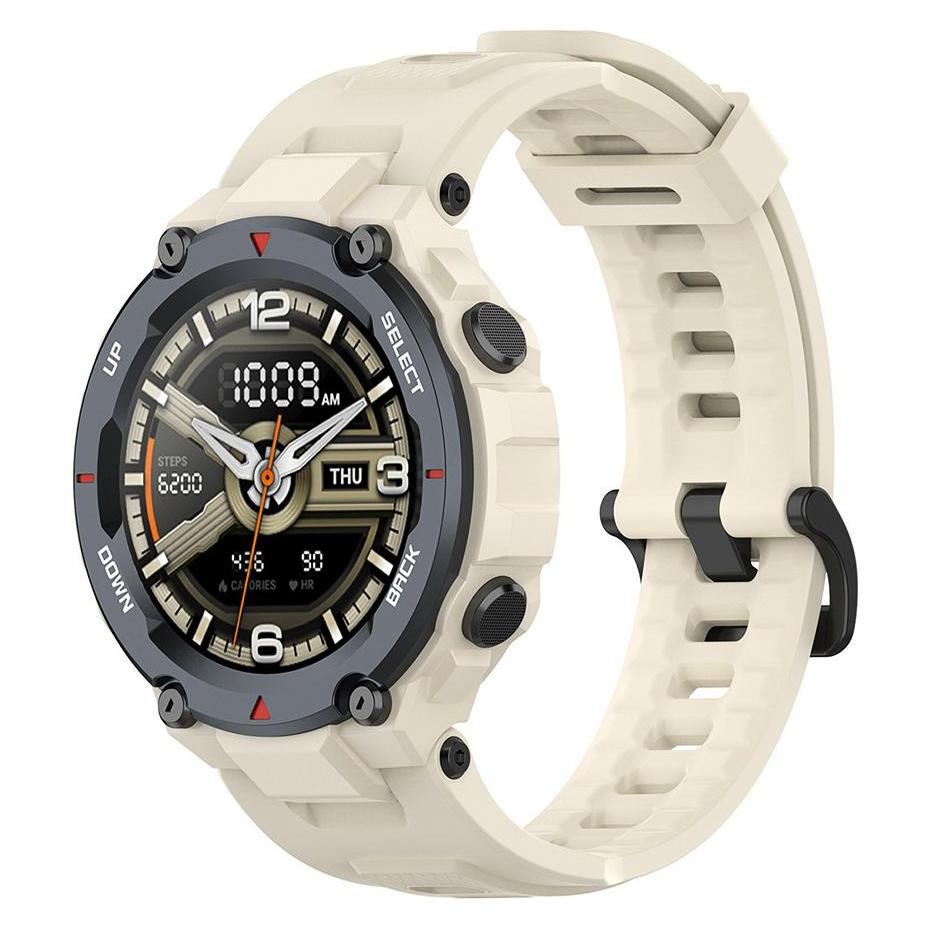 Techsuit - Watchband (W067) - Amazfit T-Rex / T-Rex Pro - Creamy White (Silicone, TPU) (56361833)