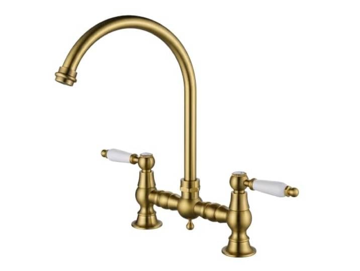 Küchenarmatur nostalgische Brücke Bronze Heritage Manor Aquanello