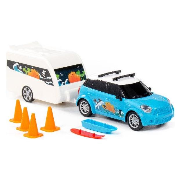 Toymax Bil med campingvogn 40,5x10x12,7cm i net (92533)