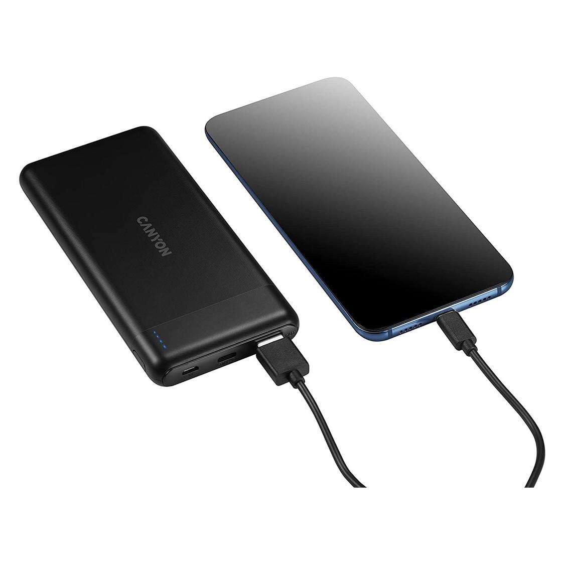 Canyon PB-107 Powerbank (10000 mAh, 18 W, 37 Wh) (CNE-CPB1007B)