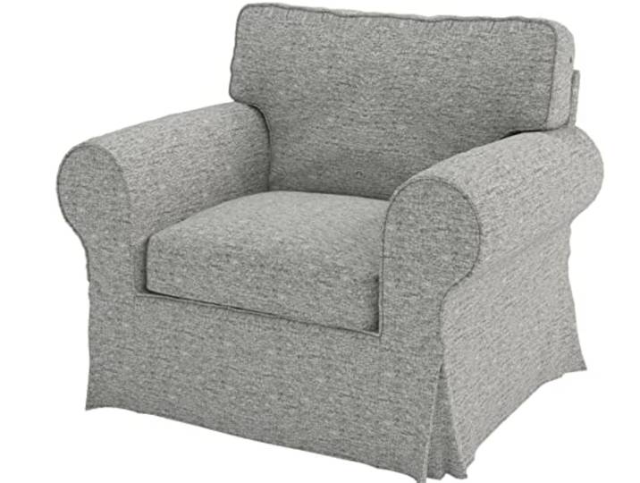 HomeTown Market Housse de canapé résistante de Remplacement Compatible for IKEA Ektorp Housse de canapé Slipcover Uniquement. Canapé Non Inclus. (Fauteuil Polyester Lin)