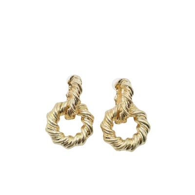 Paar Ohrstecker "Twista", Damen, Gr. Metall, gold (golden), COLLEZIONE ALESSANDRO, Ohrringe