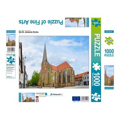 CALVENDO Puzzle Die St. Johannis Kirche | 1000 Teile Lege-Größe 64x48cm Foto-Puzzle für glückliche Stunden