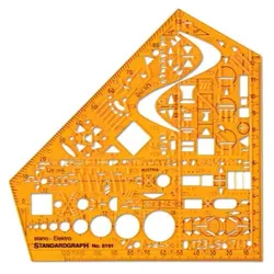 STANDARDGRAPH Zeichenschablone »stano-Elektro 8191«