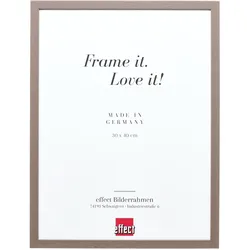 effect Holz-Bilderrahmen Profil 35 ohne Abstandsleiste / Museumsglas UV 70 / Bra...