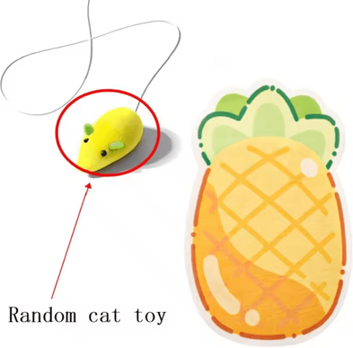 Inspire Curations Climb & Scratch Self Adhesive Wall Cat Scratcher Mat c Random Cat Toy