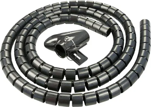 LINDY 40581 19 Zoll Kabelschlauch Schwarz