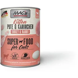 MAC's Cat Kitten 800g Dose Katzennassfutter 6 x 800 Gramm Pute & Kaninchen