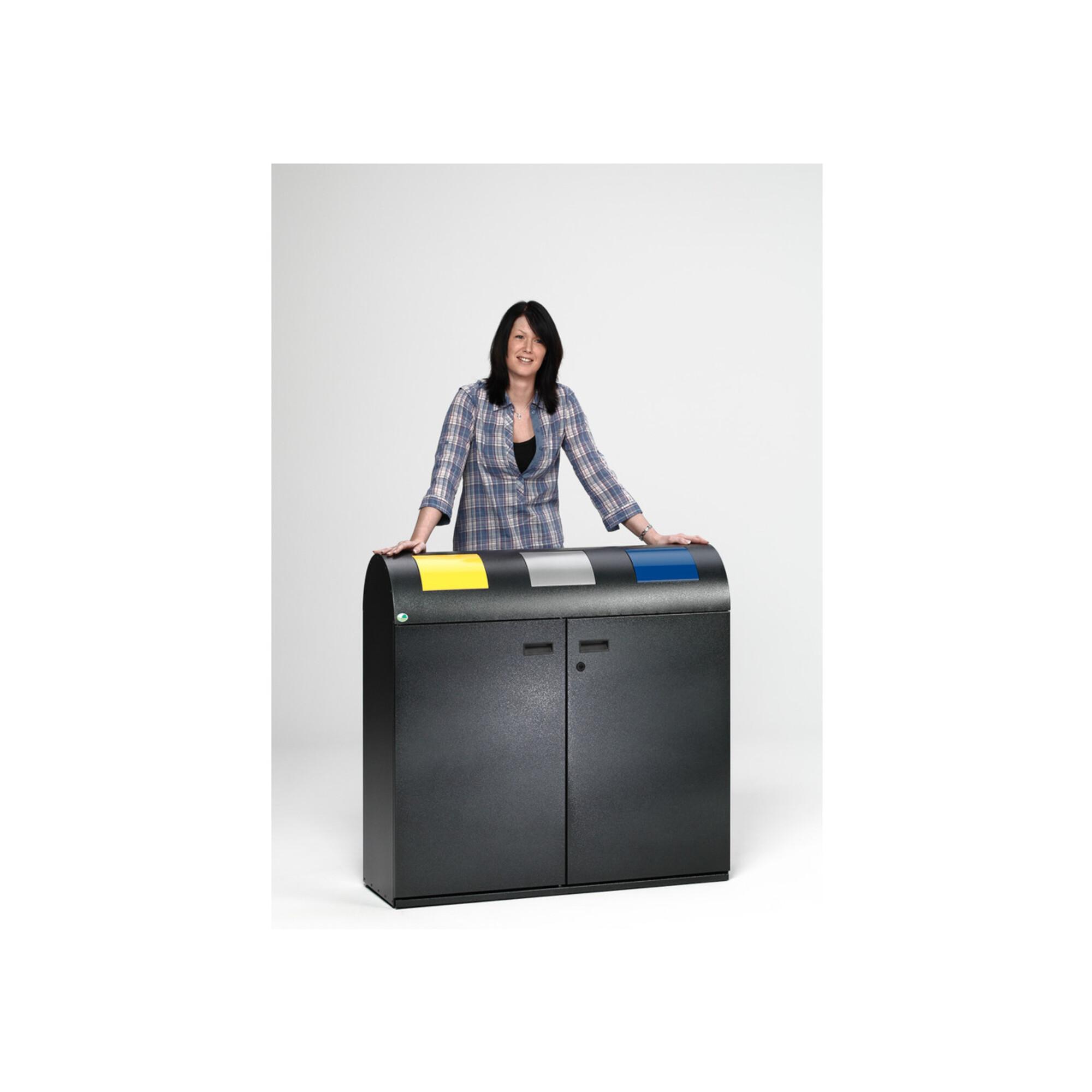 VAR Wertstoffsammelstation WS 100R antik-silber 240 l (21200)