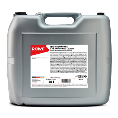 ROWE Motoröl HIGHTEC VINTAGE SAE 20W-50 MILD LEGIERT [20 L] 20221-0200-99