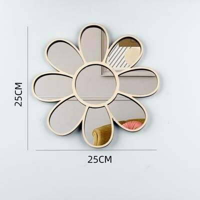 Fusion Finds Boho Daisy Wall Mirror For Girls Room Nordic Acrylic Floral Wall Decor a