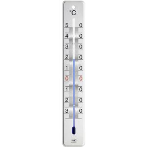 TFA Thermometer 12.2046.60, analoge Skala, -35 bis 50°C, für innen & außen, glänzend Edelstahl