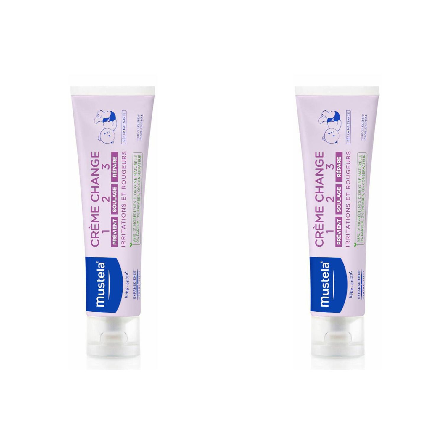 mustela Crème change 1 2 3 x2 2x100 ml Creme