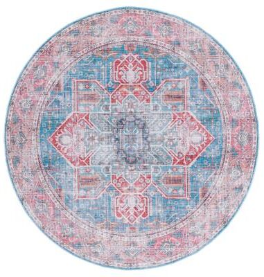SAFAVIEH Serapi Machine Washable Yumika Medallion Distressed Rug