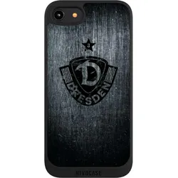 Nivocase Handyhülle für Apple iPhone 7 Hülle NIVOpure Case Schwarz Offizielles Lizenzprodukt SG Dynamo (Apple iPhone 7), Smartphone Hülle, Schwarz