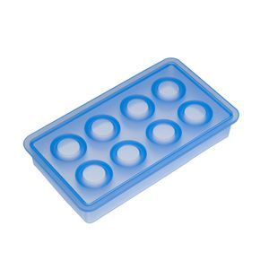 Lurch Eiswürfelform 00010436, Kugeln Ø 3 cm, Eiswürfelformer, eisblau, 8 Kugeln
