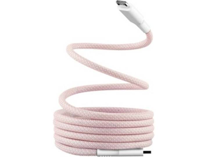 Tnb - Câble De Charge Usb-C/Usb-C 1.5m Gaine Aimantée Rose