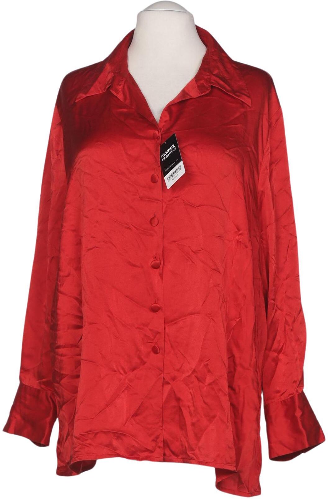 Selection by Ulla Popken Damen Bluse, Rot, Gr. EU 56, Seide - Second Hand