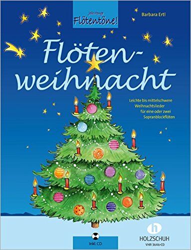 Barbara Ertl - Flötenweihnacht: Leichte bis mittelschwere Weihnachtslieder für eine oder zwei Sopranblockflöten mit CD - Preis vom 16.10.2026 11:41:07 h