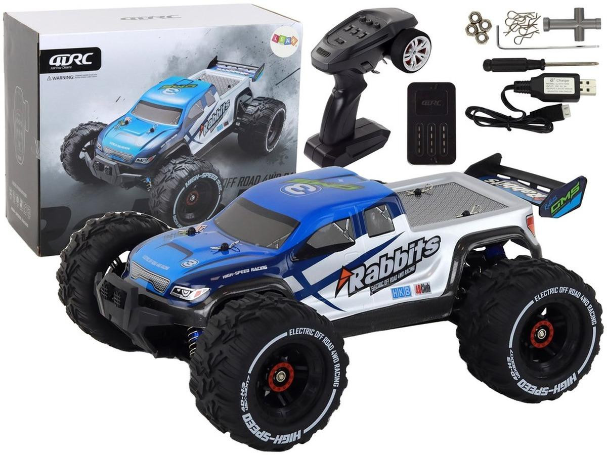 Lean Toys Rabbits RC-buggy met vierwielaandrijving, blauw, 2,4 GHz