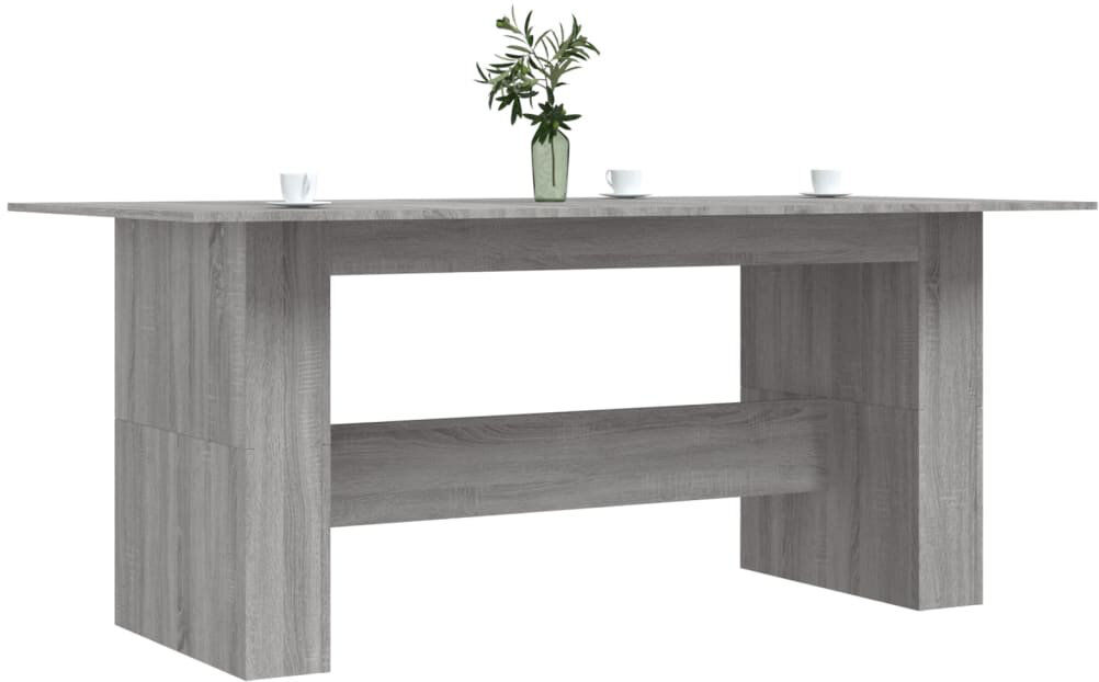 Ebern Designs Aelia Rectangular Dining Table Grey Sonoma