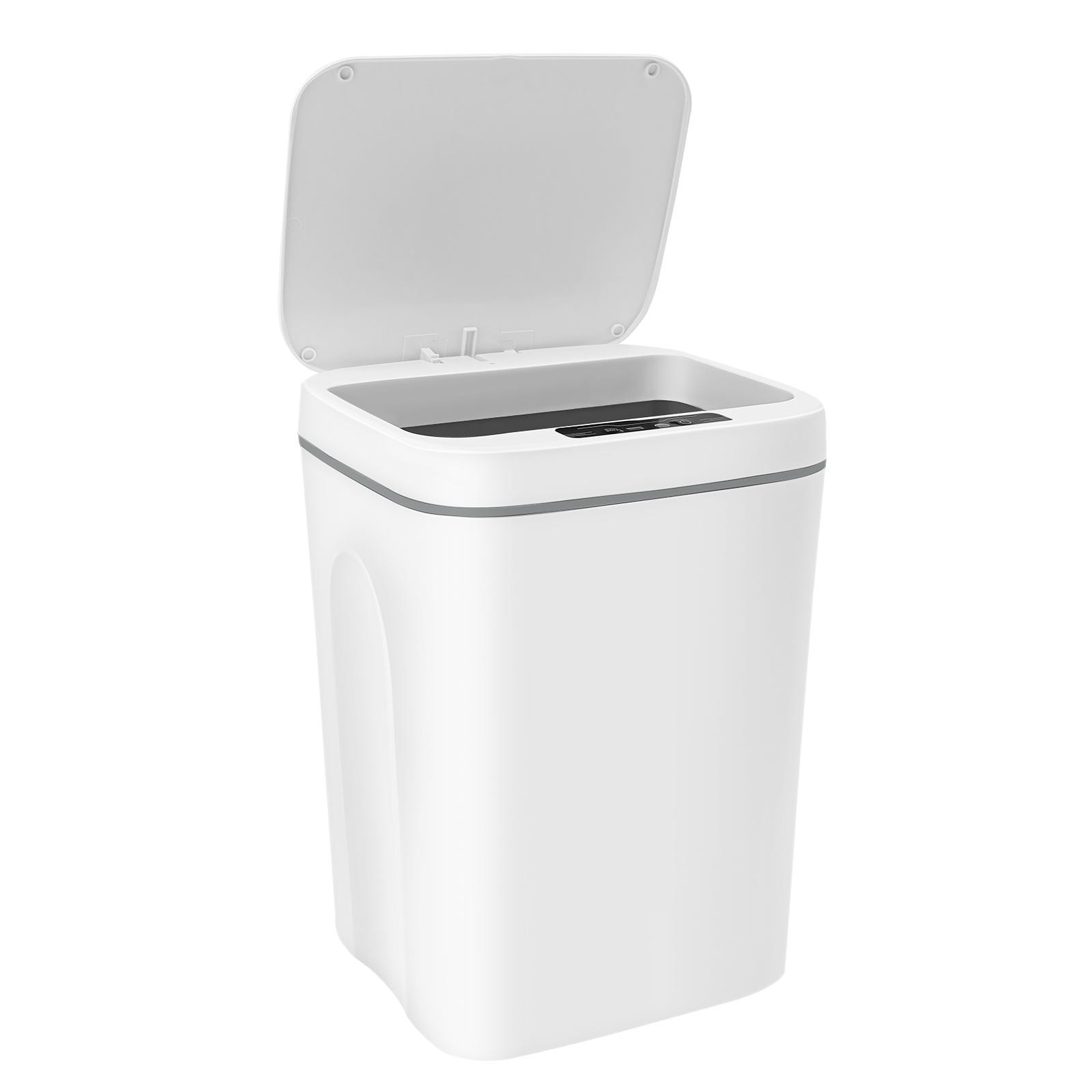Easybuy Keukenprullenbak 16 liter met sensor, wit, automatische afvalbak voor keuken, badkamer of kantoor