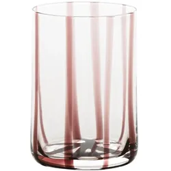 Zafferano 6er-Set Trinkgläser, Amethystfarbe, mundgeblasenes, durchgefärbtes Glas, elegantes venezianisches Design