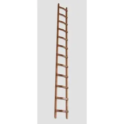 Dachdeckerleiter aus Holz 18 Sprossen