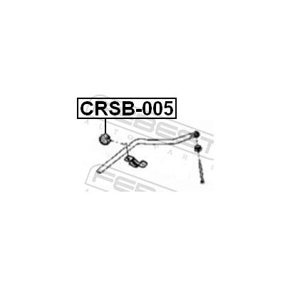 FEBEST Lagerung, Stabilisator CRSB-005 Vorderachse für Chrysler