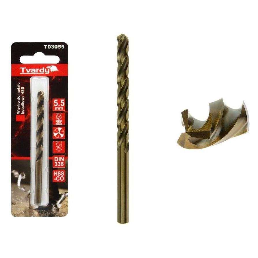Tvardy HSS M35 5,5 mm Kobaltmetallbohrer (24233886)