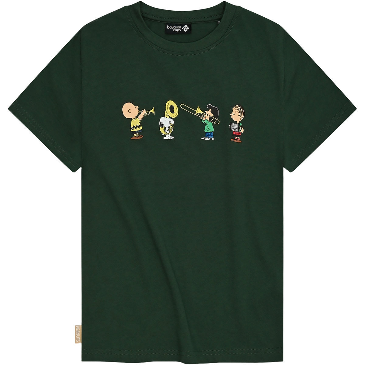Bavarian Caps Kinder Peanuts: Blaskapelle T-Shirt (Größe 110 , gruen)