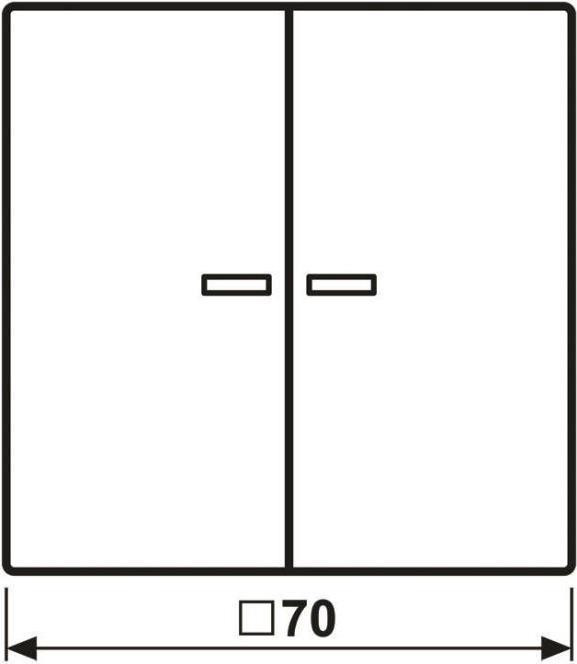 Jung JUNG HOME Proefset 2-voudig BTLS17102PWW met pijlsymbolen