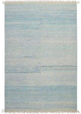 ECARPETGALLERY Hand-knotted Pak Finest Marrakesh Blue Wool Rug - 9'9 x 14'8