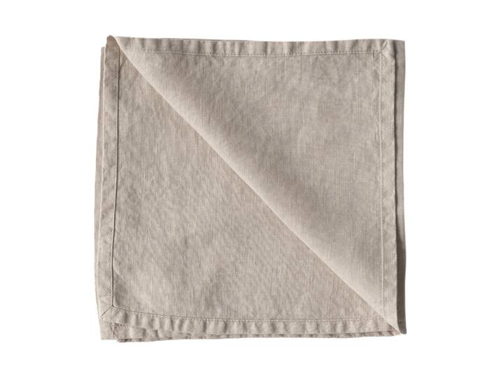 Tell Me More Serviette Washed linen Gris chaud