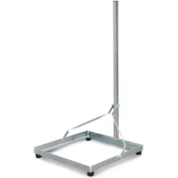 Markenlos Balkonständer Stahl 50 cm, Höhe 100cm, SAT Zubehör, Silber