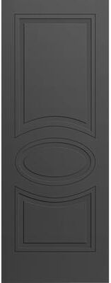 VDomDoors SARTODOORS Mela 7001 Painted Black Wood Door Slab