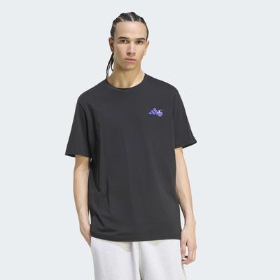 T-Shirt ADIDAS SPORTSWEAR "RAMEN GRAFIK", Herren, Gr. XXL, schwarz, Obermaterial: 100% Baumwolle, normal, Rundhals, Shirts T-Shirt