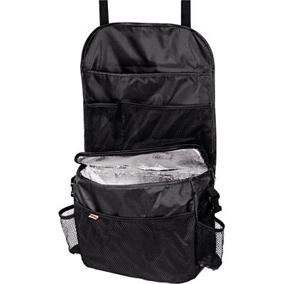 Auto-Rückenlehnentasche HAMA "Automotive Organizer mit Iso-Fach, Schwarz Auto-Organizer", schwarz, B:24,2cm H:4,7cm T:38,8cm, Polyester, Taschen