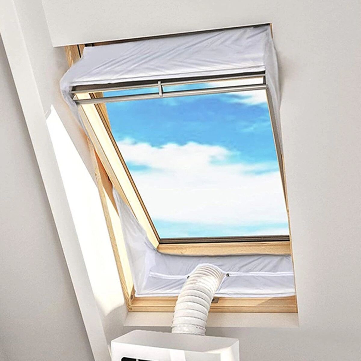 INF Dreieckiges Dichtungsgewebe für mobile Klimaanlage, zweiteilig 270cm, weiche Fensterabdichtung