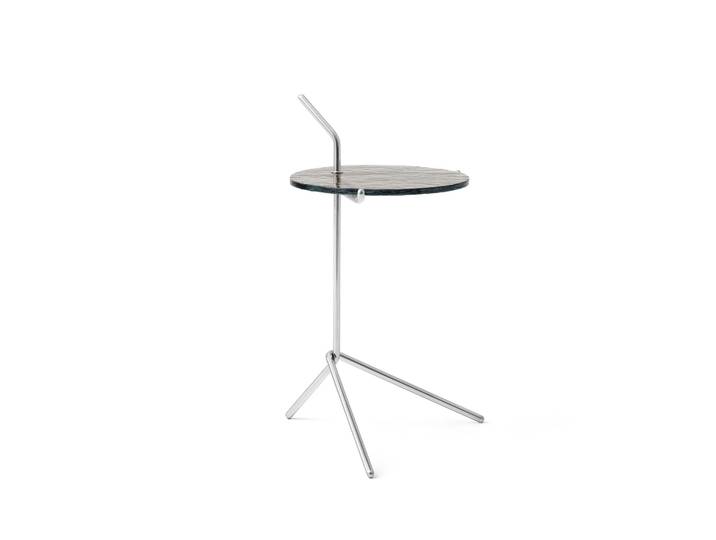 &Tradition Halten SH9 Beistelltisch Smoked glass-stainless steel