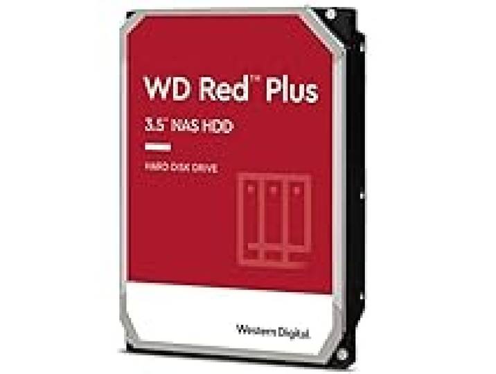 WD Red Plus Disque Dur Interne NAS 3,5 6 to – Classe 5400 TR/Min, SATA 6 Go/s, CMR, 256 Mo de Cache
