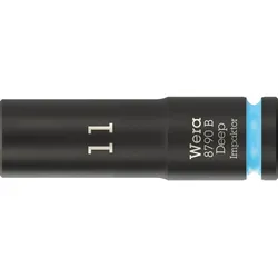 Wera 8790 B Impaktor Deep Steckschlüsseleinsatz mit 3/8 zoll-Antrieb, 11 x 63 mm - 05005552001