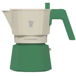 Pezzetti Italienische Kaffeemaschine – – FUTUREXPRESS – Aluminium – 6 Tassen – Grün, Espressokocher, Grün