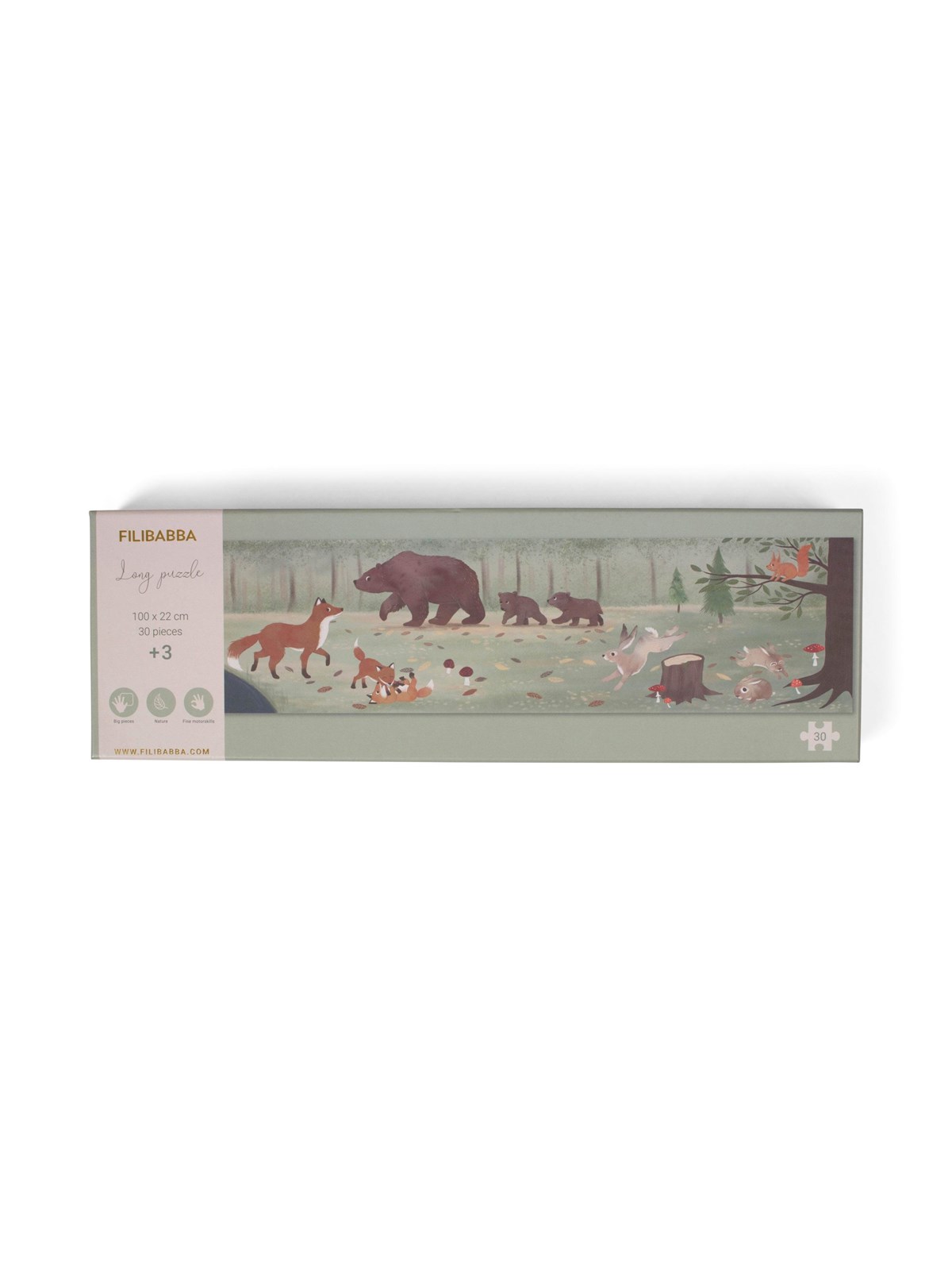 Filibabba Puzzle with 30 pcs - Nordic animals