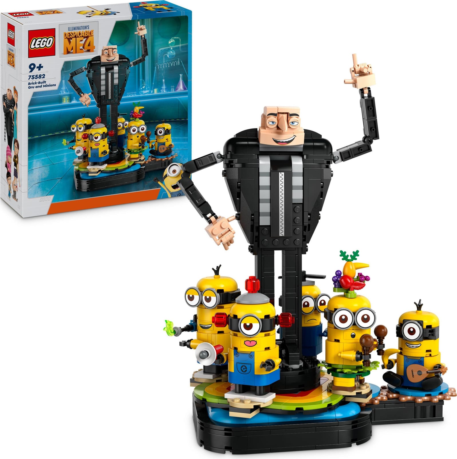 LEGO Despicable Me 4 Gru en Minions Bouwset 75582