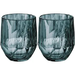 Koziol Superglas CLUB No. 24 2er Set 300 ml transparent grey