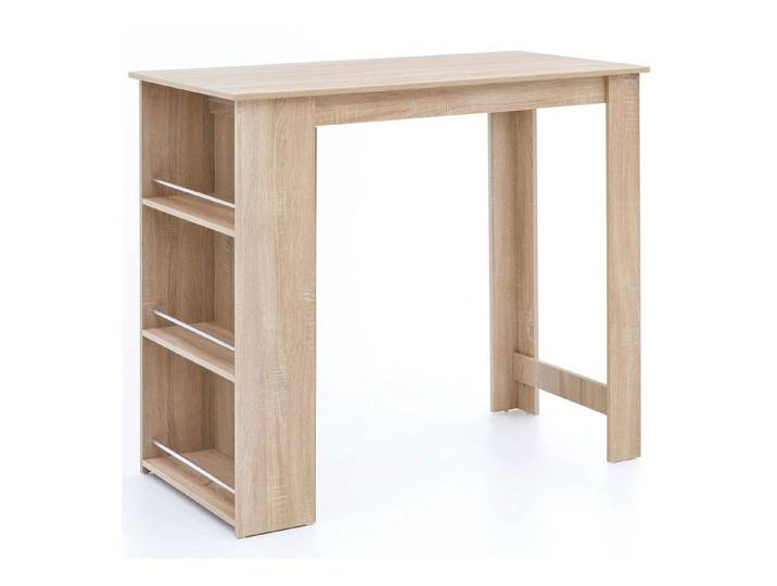 moebelfaktor Bartisch Fiska, Breite 120 cm, mit 3 Fächern, Tresentisch