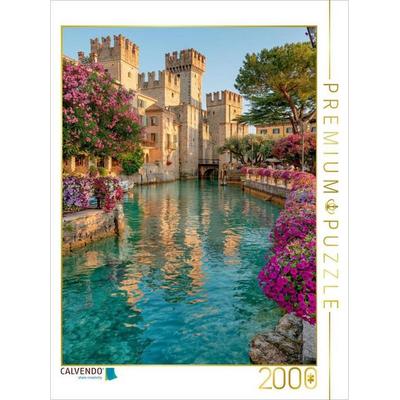 CALVENDO Puzzle Sirmione - Romantik und Geschichte am Gardasee | 2000 Teile Lege-Größe 90x67cm Foto-Puzzle für glückliche Stunden
