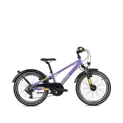 Kinderfahrrad S’COOL "S'COOL troX pro" Gr. 29, lila (violet, gelb), Fahrräder, Kinder, 29cm, 20 Zoll (50,80cm)